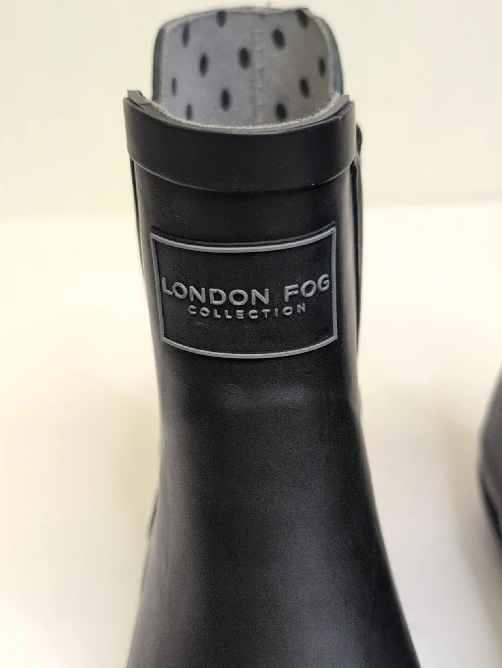 London Fog Black Chelsea-Style Waterproof Ankle Boots